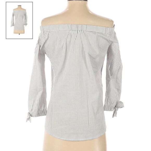 Potter’s Pot | striped off the sholder | size Large | blue and white | like new - Picture 1 of 8